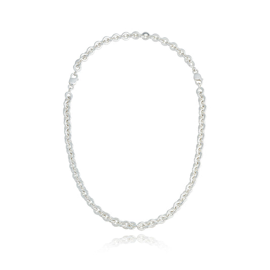 Sterling Silver Heavy Rolo Chain Necklace, view 3