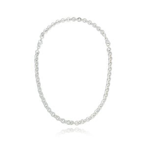 Sterling Silver 7.5 Heavy Rolo chain Bracelet