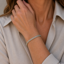 Load image into Gallery viewer, Sterling Silver Interwoven Chain Bracelet
