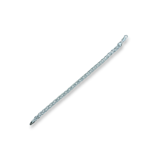 Sterling Silver Interwoven Chain Bracelet, view 4