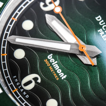 Load image into Gallery viewer, Belmont Dive Watch Green Dial on Green Rubber

