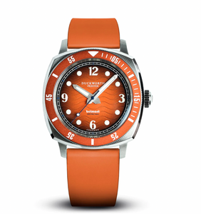 Belmont Dive Watch Orange Dial on Orange Rubber