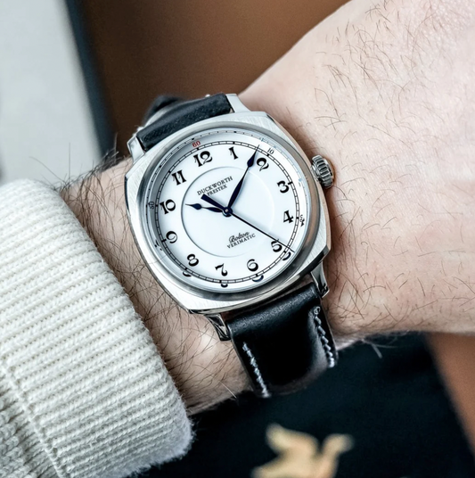 Bolton Verimatic 39mm Black Leather, view 4