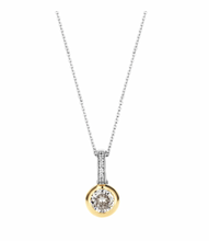 Load image into Gallery viewer, Ti Sento Cubic Zirconia Pendant Gold Plated
