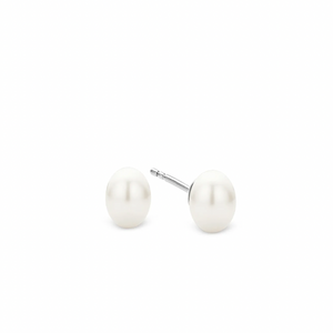 Ti Sento White Pearl Earrings Small