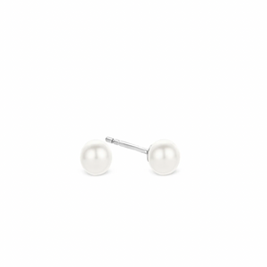 Ti Sento White Pearl Earrings 6MM