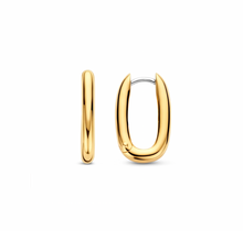 Load image into Gallery viewer, Ti Sento Slim Gold Plated Hoop Earrings
