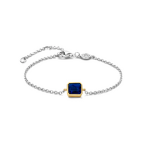 Load image into Gallery viewer, Ti Sento Gold Plated Blue Stone Bracelet
