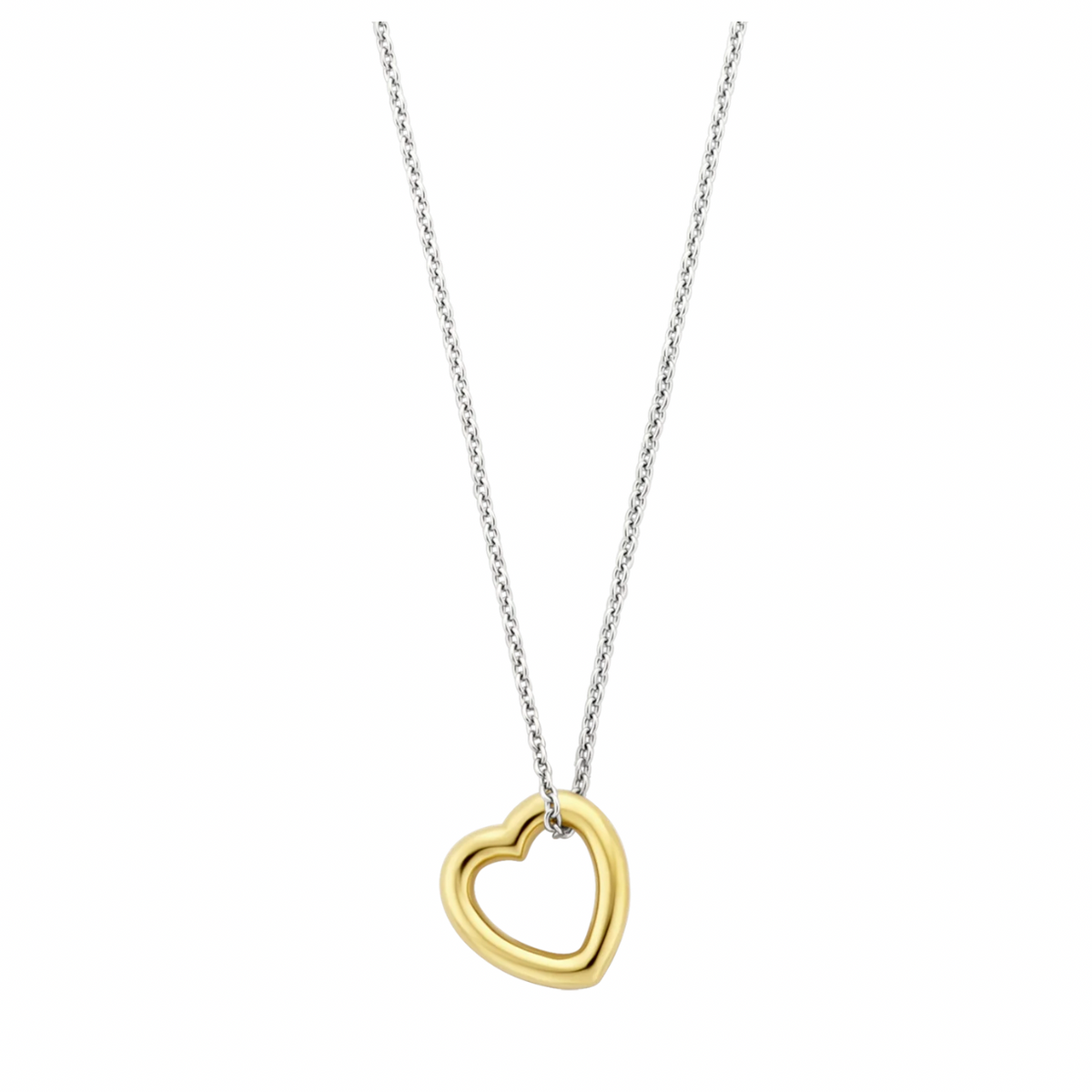 Ti Sento Gold Plated Heart Pendant on chain