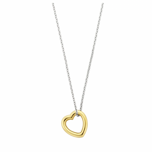 Ti Sento Gold Plated Heart Pendant on chain