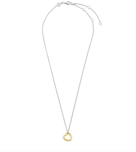 Ti Sento Gold Plated Heart Necklace