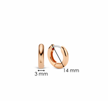 Load image into Gallery viewer, Ti Sento Rose Gold Plated Small Hoop Earrings
