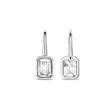 Load image into Gallery viewer, Ti Sento White Cubic Zirconia Stone Earrings
