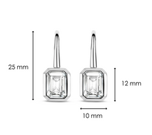 Load image into Gallery viewer, Ti Sento White Cubic Zirconia Stone Earrings

