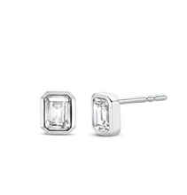 Load image into Gallery viewer, Ti Sento White Stone Cubic Zirconia Stud Earrings
