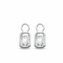 Load image into Gallery viewer, Ti Sento White Stone Cubic Zirconia Ear Charms
