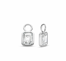 Load image into Gallery viewer, Ti Sento White Stone Cubic Zirconia Ear Charms
