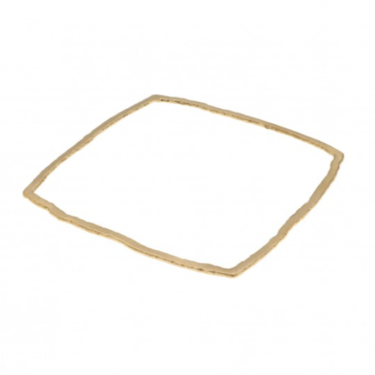 Sterling Silver Vermeil Square Bangle. Now on sale!