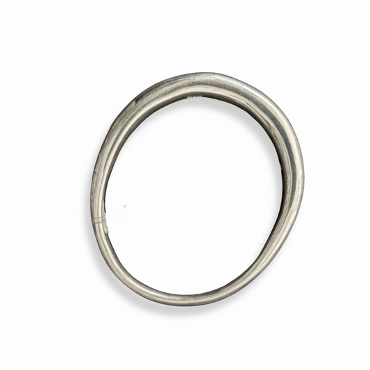 Heavy Brushed Sterling Silver Organic Bangle