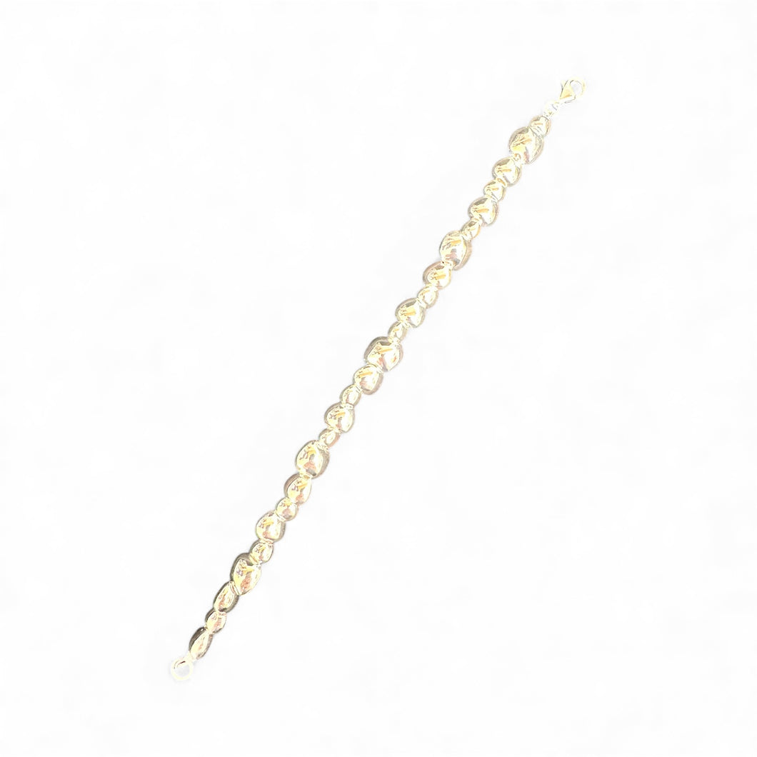 Sterling Silver Pebbles Bracelet