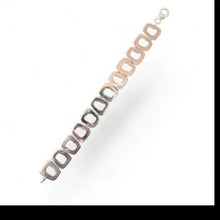 Load image into Gallery viewer, Sterling Silver Square open Link Bracelet
