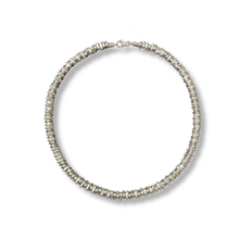 Load image into Gallery viewer, Sterling Silver Stacked Pebble Collar Necklace
