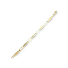 Load image into Gallery viewer, Gold Vermeil Alternating Link Bracelet
