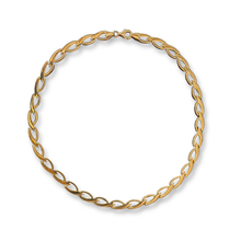 Load image into Gallery viewer, Gold Vermeil Twisted Link Collar Necklace

