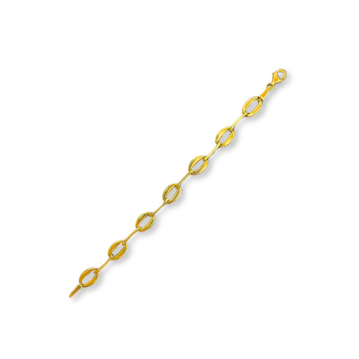 Gold Vermeil Sculpted Link Bracelet