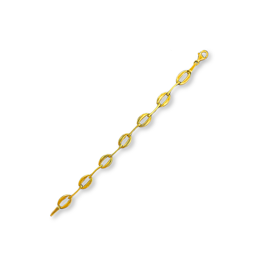 Gold Vermeil Sculpted Link Bracelet