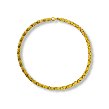 Load image into Gallery viewer, Gold Vermeil Textured Triangle Link Collar Necklace
