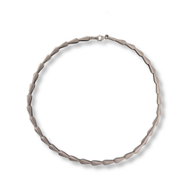 Load image into Gallery viewer, Sterling Silver Satin Finish Collar Necklace
