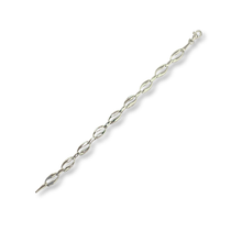 Load image into Gallery viewer, Sterling Silver Coffee Bean Link Bracelet

