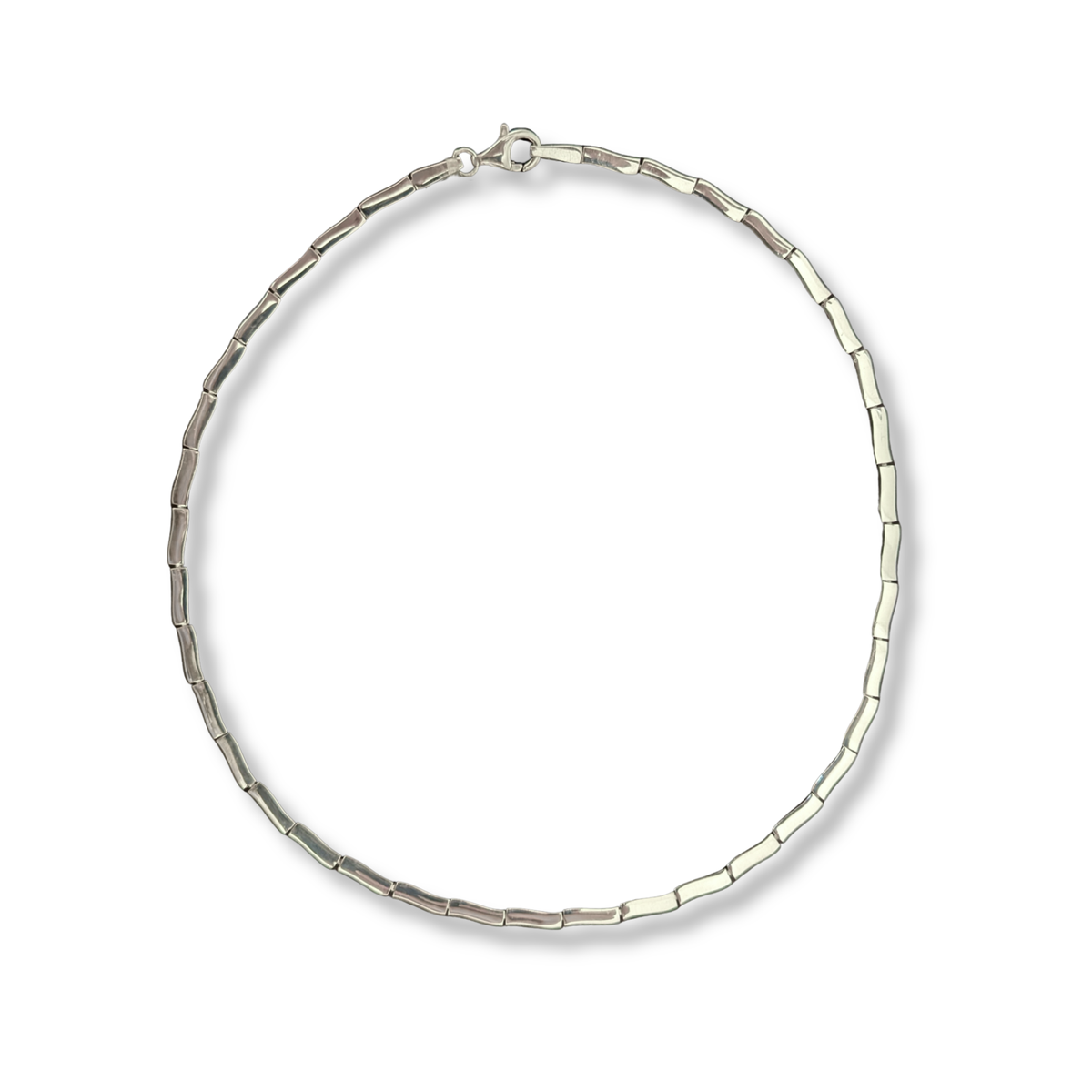 Sterling Silver Polished Collar Necklace