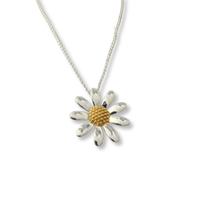 Load image into Gallery viewer, Sterling Silver Daisy Pendant

