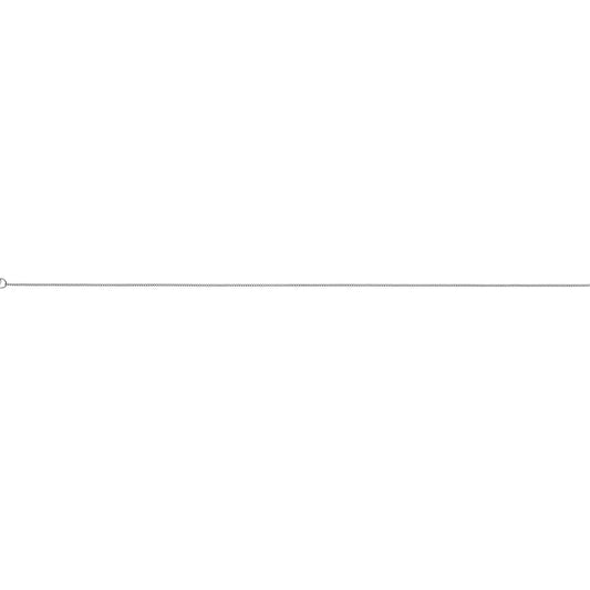 9ct White Gold Chain - 1.0mm Close Curb, view 3