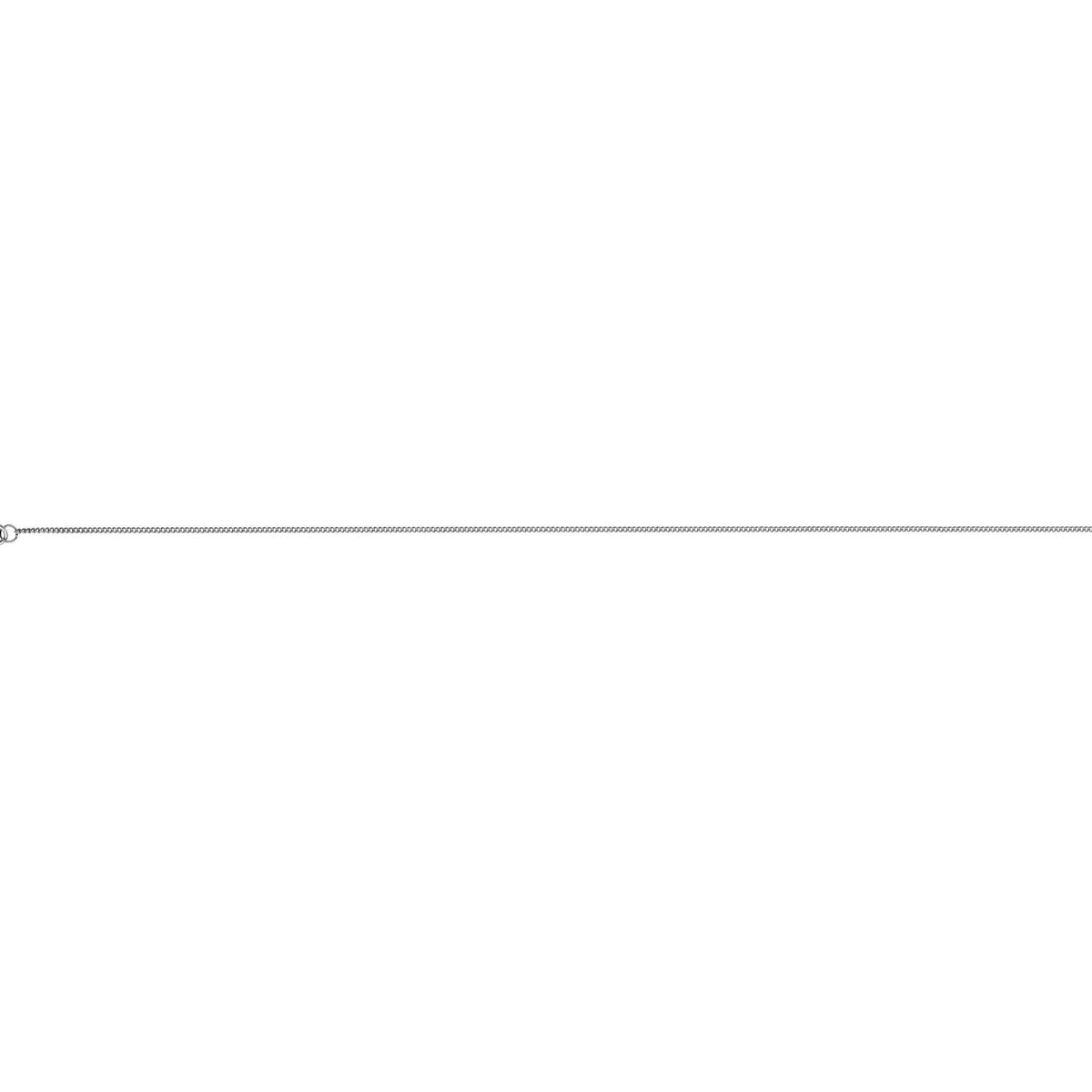 9ct White Gold Chain - 1.0mm Close Trace, view 3