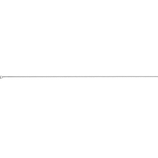 9ct White Gold Chain - 1.0mm Close Trace, view 3