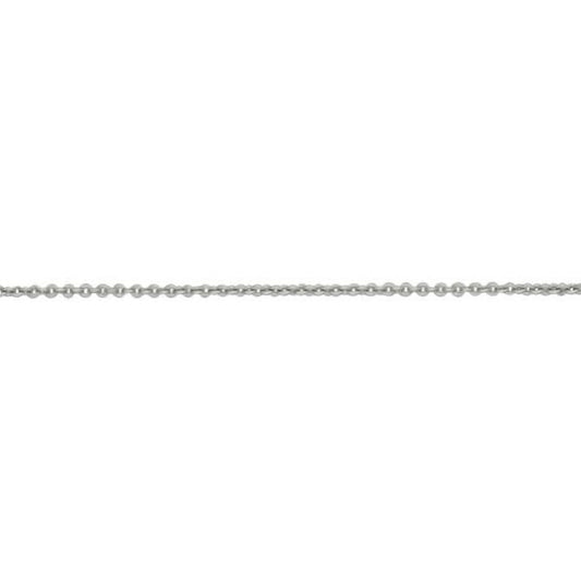 18ct White Gold Chain - 1.27mm Close Trace, view 2