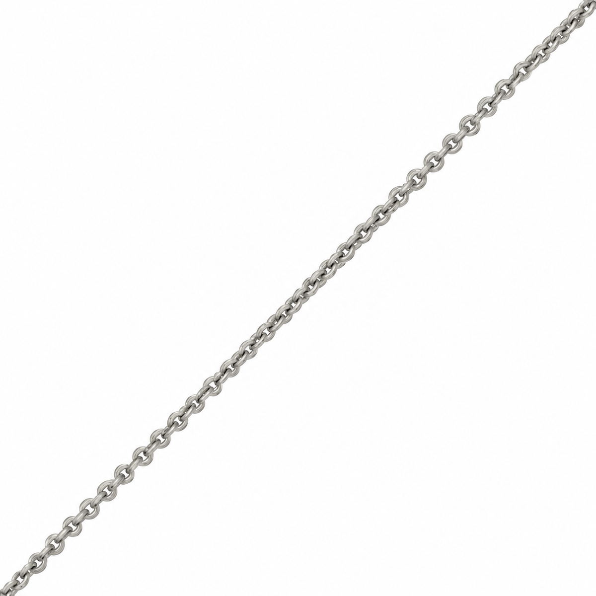 9ct White Gold 1.23mm trace chain, adjustable to 16, 17 or 18 inches