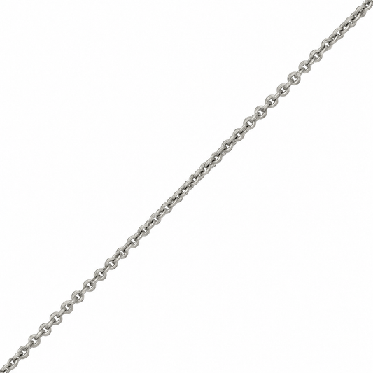 9ct White Gold 1.23mm trace chain, adjustable to 16, 17 or 18 inches