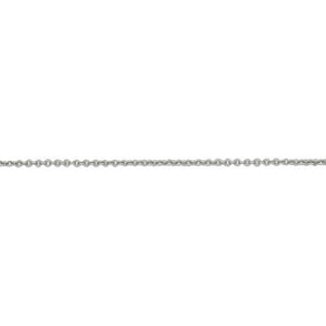 9ct White Gold Chain - 0.8mm Close Curb