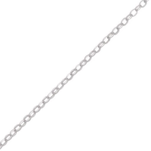 18ct White Gold Chain - 1.84mm Minibel