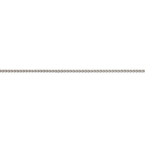 9ct White Gold Chain - 1.12mm Spiga