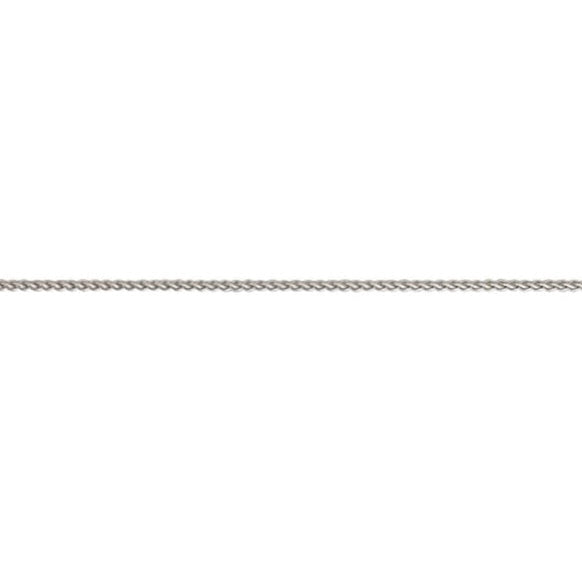 9ct White Gold Chain - 1.12mm Spiga