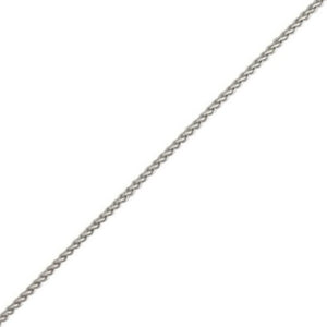 9ct White Gold Chain - 1.12mm Spiga