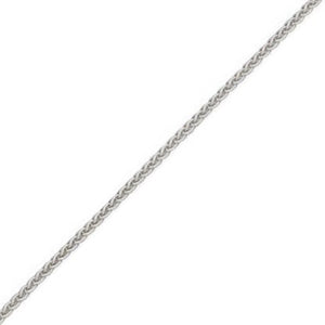 9ct White Gold Chain - 1.25mm Spiga