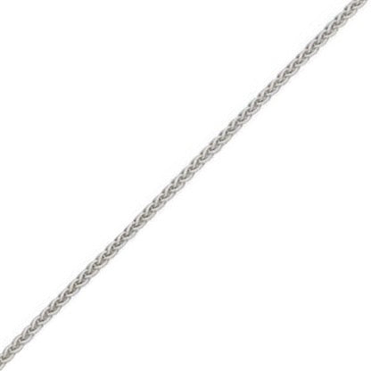 9ct White Gold Chain - 1.25mm Spiga