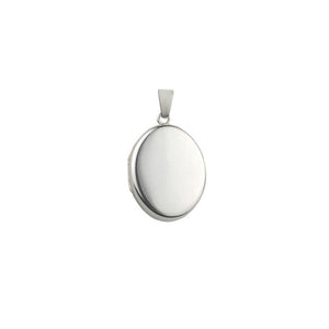 Sterling Silver Locket - Oval 20mm