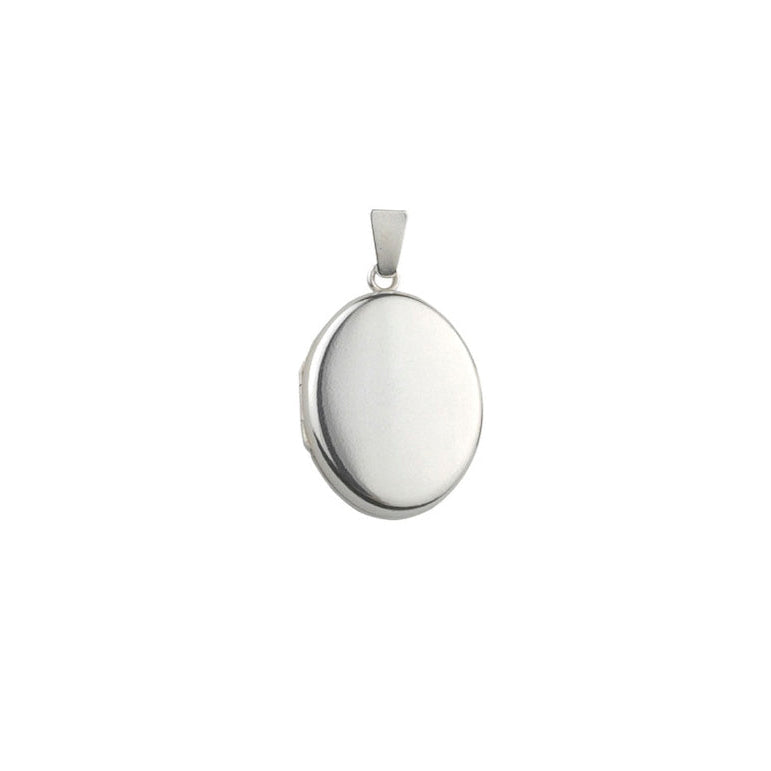 Sterling Silver Locket - Oval 20mm